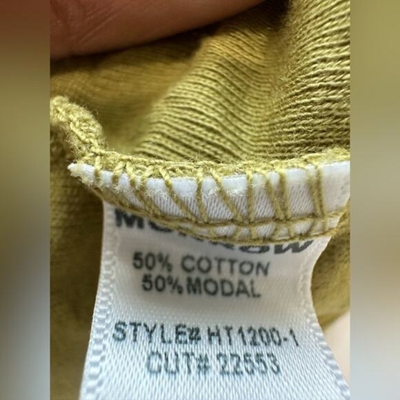 MONROW Rib Strappy Tank Casual Stretch Cotton Willow NWT Size XS‎ - Picture 4 of 7